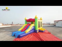 Χρωματιστό Jumping Castle Combo Παιδιά φουσκωτό αναπηρικό σπίτι με διαδρόμιο