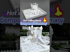 Παιδιά λευκό μαλακό εξοπλισμό παιχνιδιού γήπεδο μπάλα πισίνα λάκκο με διαδρόμιο