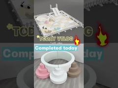 Εξωτερικό διπλό διαδρόμιο με τόξο Λευκό μαλακό εξοπλισμό παιχνιδιού πλαστικό διαδρόμιο Παιδιά παίζουν διαδρόμιο