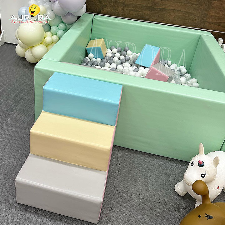 Παστέλ Baby Soft Play Κλιμακωτικά Μπλοκ για Πάρτι ενοικίαση Προσαρμοσμένο εξοπλισμό Soft Play