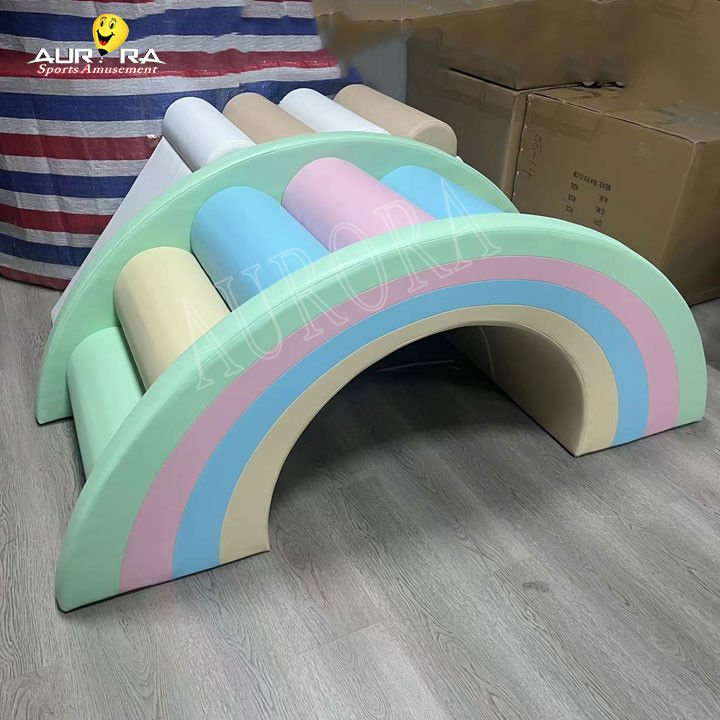 Παστέλ Baby Soft Play Κλιμακωτικά Μπλοκ για Πάρτι ενοικίαση Προσαρμοσμένο εξοπλισμό Soft Play