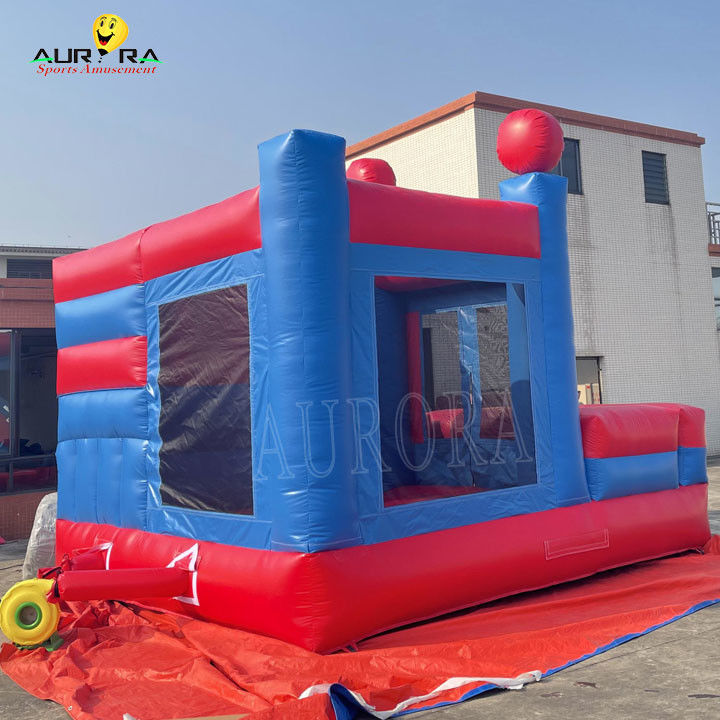 Θέμα Spider Man Πλούσιοι Φουσκωτό Πυροβόλο Κάστρο Bouncer Combo Προσαρμοσμένο