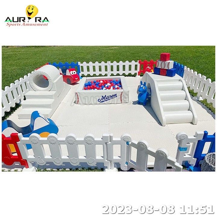 Εξοπλισμός μαλακού παιχνιδιού Slide Indoor Soft Play For Kids Soft Play Set Εξοπλισμός καφέ