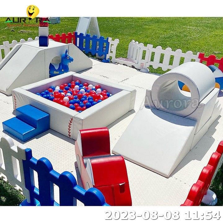 Εξοπλισμός μαλακού παιχνιδιού Slide Indoor Soft Play For Kids Soft Play Set Εξοπλισμός καφέ