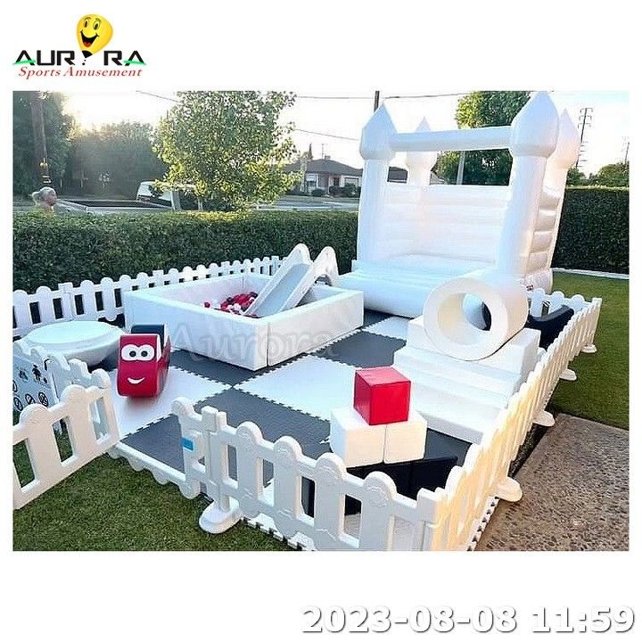 Μωρό Soft Play Set Παιδιά Soft Play εξοπλισμός μπάλα πισίνα Merry Go Round Ροζ