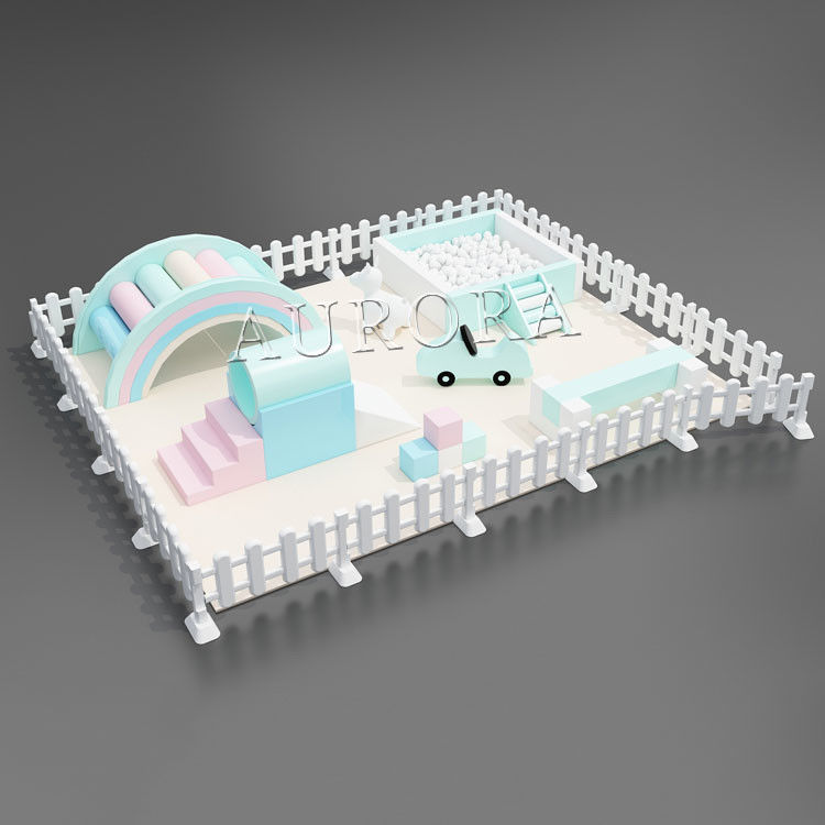 Προσαρμοσμένο χρώμα Soft Play Merry Go Round Event Party ενοικίαση παιδιών καρουζέλ