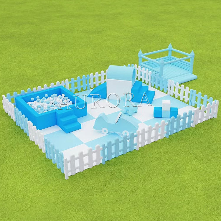 Παιδιά Soft Play Slide με Ball Pit εξωτερικό φουσκωτό White Castle Bounce House