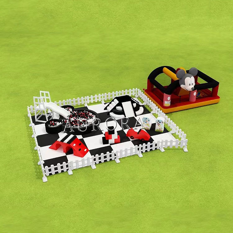 Παιδιά Soft Play Slide με Ball Pit εξωτερικό φουσκωτό White Castle Bounce House
