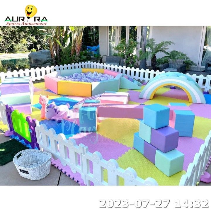 Merry Go Round Soft Play ενοικίαση εξοπλισμού αφρού Soft Playground για παιδιά