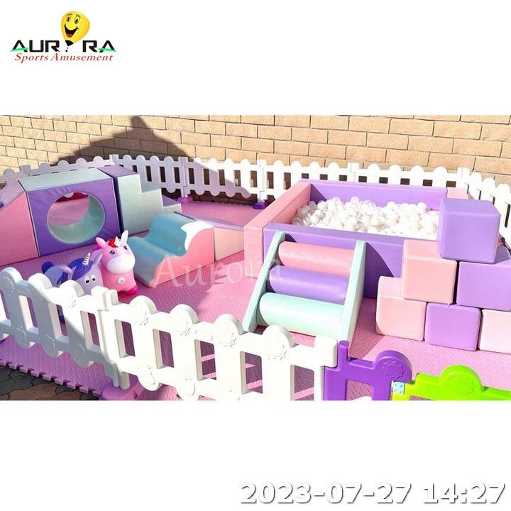 Πιόλε Ροζ Εργαλεία Soft Play Φράχτης Soft Play για παιδιά Soft Play Sets