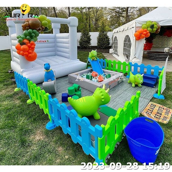 Λευκό Κάστρο White Bouncy White Soft Play Sets Εξοπλισμός Παιδικής Περιοχής Πάρτι Soft Play