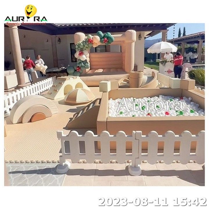 Εξωτερικό Ball Pit Παιδιά μαλακό παιχνίδι Sets Area Indoor Inflatable Bounce House