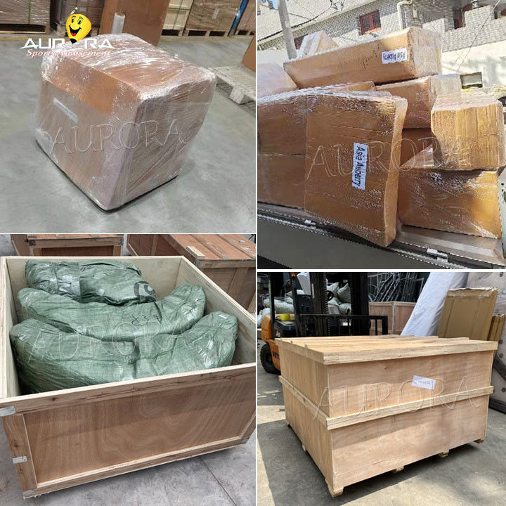 Μπλε φουσκωτός μπάλαρης Soft Play Sets Παιδιά Παίζουν Πάρκο μπάλα Pit με διαδρόμιο εξωτερικά