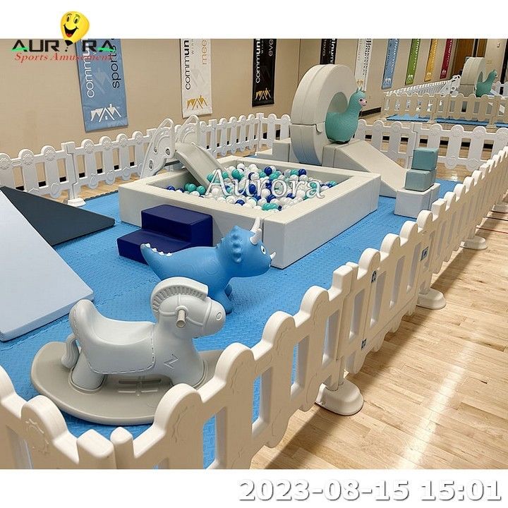 Λευκός φράχτης Soft Play Εξωτερικός εξοπλισμός Soft Play εσωτερικός μικρός χώρος για ενοικίαση πάρτι