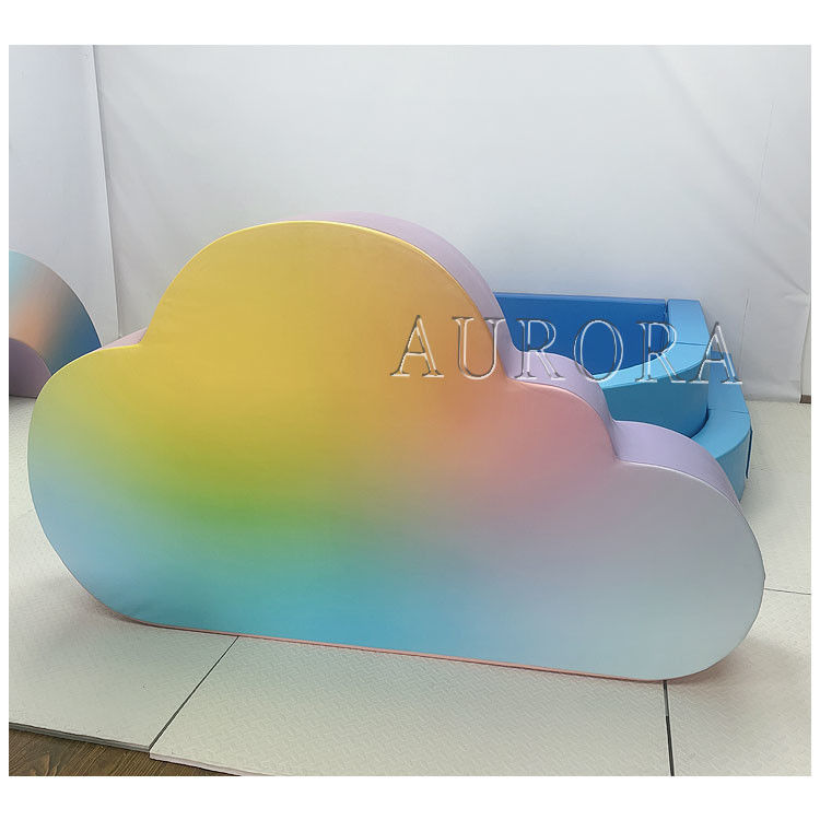 Κυανό Μπλε Σφαίρα Pit Παιδιά Soft Play εξοπλισμός Παιχνίδι Πάρτι Πολυχρωματιστά σύννεφα Αψίδα