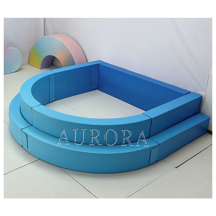 Κυανό Μπλε Σφαίρα Pit Παιδιά Soft Play εξοπλισμός Παιχνίδι Πάρτι Πολυχρωματιστά σύννεφα Αψίδα