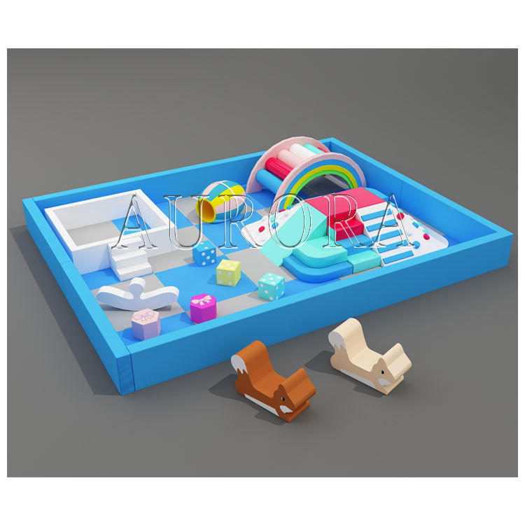 Παιδιά Soft Play Ball Pit Ένα πλήρες σύνολο Soft Play Rainbow Bridge Soft Play εξοπλισμό