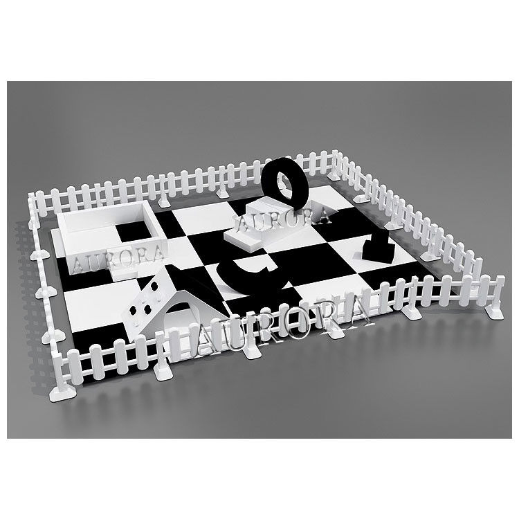 Λευκό και μαύρο Soft Play Ball Pit Soft Play Sets για Παιδικά Πλατόπεδα