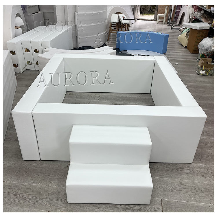 Λευκό και μαύρο Soft Play Ball Pit Soft Play Sets για Παιδικά Πλατόπεδα